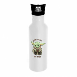 Бутылка металлическая Dynamic Yoda and coffee - FATLINE Бутылка металлическая Dynamic Yoda and coffee