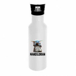 Бутылка металлическая Dynamic Yoda with a cup - FATLINE Бутылка металлическая Dynamic Yoda with a cup