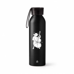 Бутылка металлическая Jumbo Бык играет на контрабасе - FATLINE Бутылка металлическая Jumbo Бык играет на контрабасе