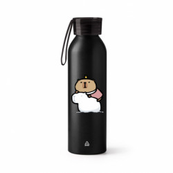 Бутылка металлическая Jumbo Капибара на снеговике - FATLINE Бутылка металлическая Jumbo Капибара на снеговике