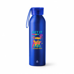 Бутылка металлическая Jumbo Кот в режиме вайбу - FATLINE Бутылка металлическая Jumbo Кот в режиме вайбу