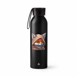 Бутылка металлическая Jumbo Лис в капюшоне - FATLINE Бутылка металлическая Jumbo Лис в капюшоне