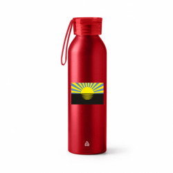 Бутылка металлическая Jumbo Флаг Донецкой области - FATLINE Бутылка металлическая Jumbo Флаг Донецкой области