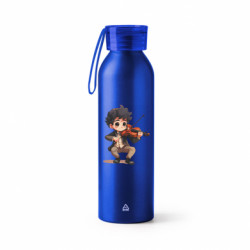 Бутылка металлическая Jumbo Скрипач играет на скрипке - FATLINE Бутылка металлическая Jumbo Скрипач играет на скрипке