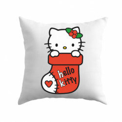 Подушка габардин Christmas Hello Kitty - FATLINE Подушка габардин Christmas Hello Kitty