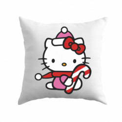 Подушка габардин Christmas Kitty with candy - FATLINE Подушка габардин Christmas Kitty with candy