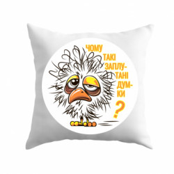 Подушка габардин Почему так путаются мысли - FATLINE Подушка габардин Почему так путаются мысли