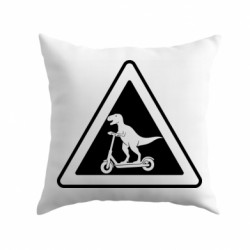 Подушка габардин Осторожно: Динозавры на электросамокатах - FATLINE Подушка габардин Осторожно: Динозавры на электросамокатах