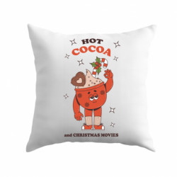 Подушка габардин Горячее Рождественское какао - FATLINE Подушка габардин Горячее Рождественское какао