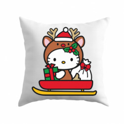 Подушка габардин Китти на санках - FATLINE Подушка габардин Китти на санках