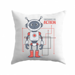 Подушка плюш Активуй Робота - FATLINE Подушка плюш Активуй Робота