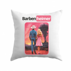 Подушка плюш Barbenheimer-Barbie Oppenheimer