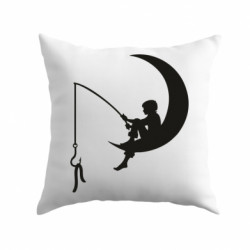 Подушка плюш Мальчик рыбачит