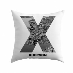 Подушка плюш Kherson Black & White