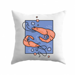 Подушка плюш Креветки