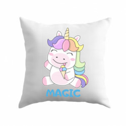 Подушка плюш Маленький единорог - это магия!