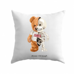 Подушка плюш Медведь скелет