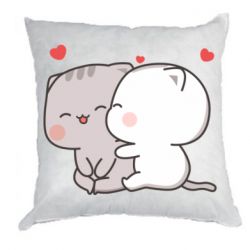 Подушка плюш Peach and Goma Cutie Cats - FATLINE Подушка плюш Peach and Goma Cutie Cats