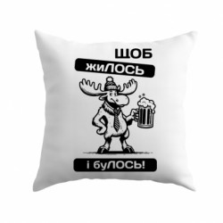 Подушка плюш Щоб жиЛОСЬ - FATLINE Подушка плюш Щоб жиЛОСЬ