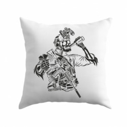 Подушка плюш Скелет с бутылкой