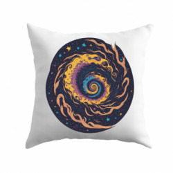 Подушка плюш Спиральная радужная галактика - FATLINE Подушка плюш Спиральная радужная галактика