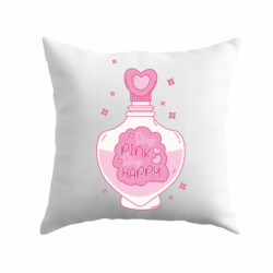 Подушка плюш Stay Pink, Stay Happy - FATLINE Подушка плюш Stay Pink, Stay Happy