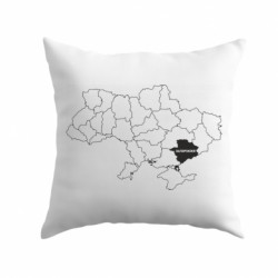 Подушка плюш Запорожье на карте Украины