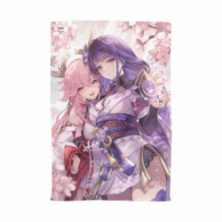 Полотенце Райден и Яе Мико