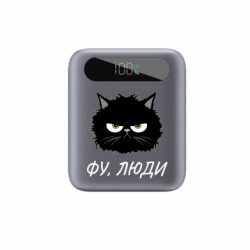 Повербанк 10000 mAh Tipo Фу, люди - чорний кіт - FATLINE Повербанк 10000 mAh Tipo Фу, люди - чорний кіт
