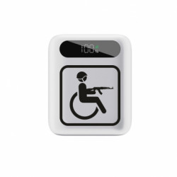 Повербанк 10000 mAh Tipo Військовий з інвалідністю та гвинтівкою - FATLINE Повербанк 10000 mAh Tipo Військовий з інвалідністю та гвинтівкою