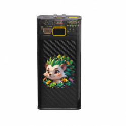 Повербанк 20000 mAh Air Зелений їжачок у сукулентах - FATLINE Повербанк 20000 mAh Air Зелений їжачок у сукулентах