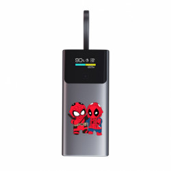 Повербанк 9000 mAh Unic Дедпул і Людина павук - FATLINE Повербанк 9000 mAh Unic Дедпул і Людина павук