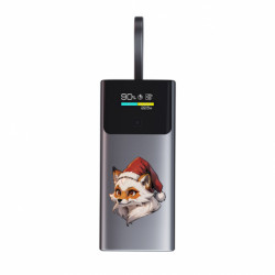 Повербанк 9000 mAh Unic Лисиця в шапочці Санти - FATLINE Повербанк 9000 mAh Unic Лисиця в шапочці Санти