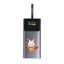 Повербанк 9000 mAh Unic Веселий заєць з осіннім листям - FATLINE Повербанк 9000 mAh Unic Веселий заєць з осіннім листям