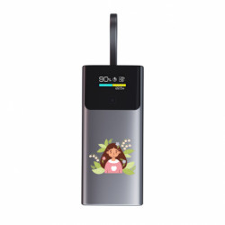 Повербанк 9000 mAh Unic Весняна дівчина з конваліями - FATLINE Повербанк 9000 mAh Unic Весняна дівчина з конваліями