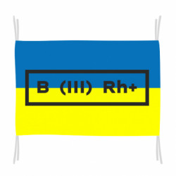 Флаг Группа крови B(3), Резус + и - - FATLINE Флаг Группа крови B(3), Резус + и -