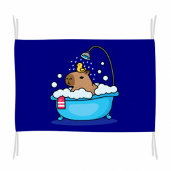 Флаг Капибара принимает ванну. - FATLINE Флаг Капибара принимает ванну.