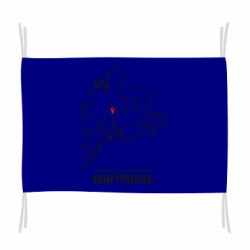 Флаг Карта Мариуполь - FATLINE Флаг Карта Мариуполь