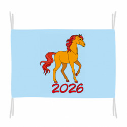 Прапор Кінь символ 2026 року - FATLINE Прапор Кінь символ 2026 року