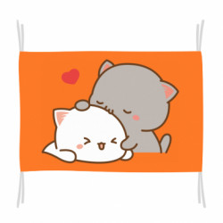 Флаг Кот целует кошку