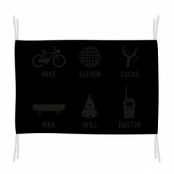 Прапор Іконки персонажів Stranger Things