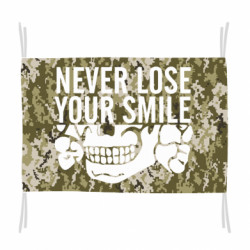 Прапор Never Lose Your Smile - FATLINE Прапор Never Lose Your Smile
