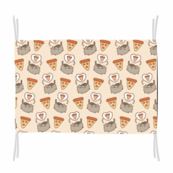 Флаг Pusheen Pizza Lover - FATLINE Флаг Pusheen Pizza Lover