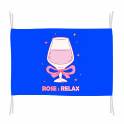 Флаг Розовый релакс в бокале - FATLINE Флаг Розовый релакс в бокале