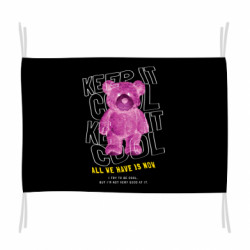 Флаг Розовый медведь - FATLINE Флаг Розовый медведь