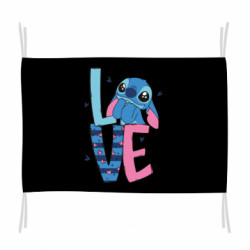 Флаг Стич Love - FATLINE Флаг Стич Love