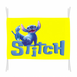 Флаг Стич с туфелькой - FATLINE Флаг Стич с туфелькой