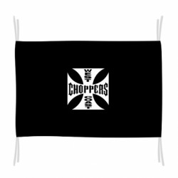 Прапор West Coast Choppers Long Beach CA double - FATLINE Прапор West Coast Choppers Long Beach CA double