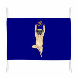 Флаг йога мопс в позе дерева - FATLINE Флаг йога мопс в позе дерева