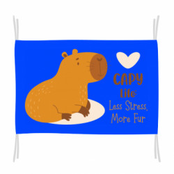 Прапор Життя з капібарою - FATLINE Прапор Життя з капібарою